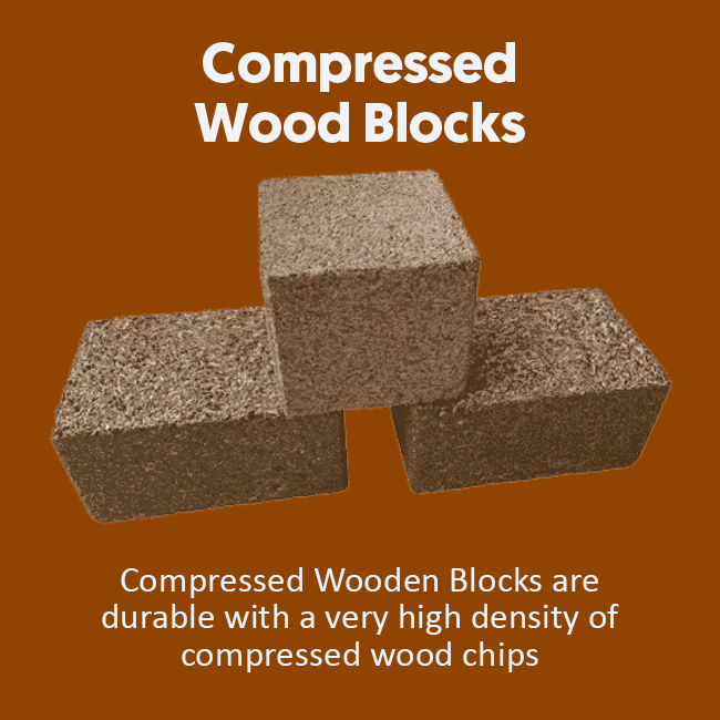 Compressed Wood Blocks
